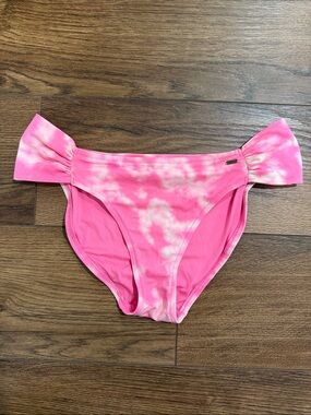 PINK Victoria's Secret • Hot Pink Tie-Dye Bikini Bottoms (L)